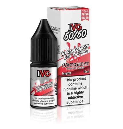 IVG STRAWBERRY YOGHURT 50/50 10ML - Vape Unit